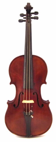 Lot 10 - French violin stamped Mansuy Paris
