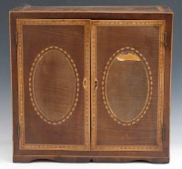 Lot 16 - 19th century mahogany enclosed chest.