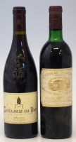 Lot 29 - Chateau Margaux 1972 and Chateuneuf-Du Paper