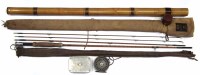 Lot 34 - Hardy Fairy Rod, St George Reel and a fly box