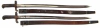 Lot 46 - Pair of late 19th century rifle bayonets stamped