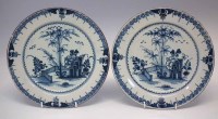 Lot 101 - Pair of Delft plates