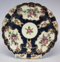 Lot 111 - Worcester plate circa 1770   painted with floral