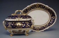 Lot 127 - Bloor Derby lidded tureen and stand circa 1820