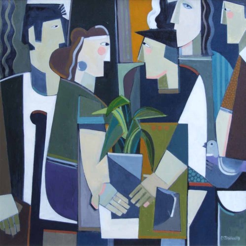 Lot 463 - Peter Stanaway, The Gift, oil.