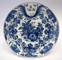 Lot 135 - Delft Plate dated 1710