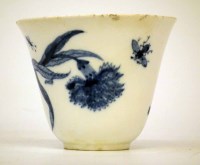 Lot 142 - Unusual soft paste porcelain beaker bearing the