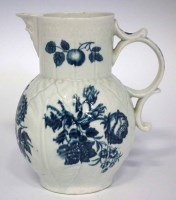 Lot 146 - Worcester mask jug circa 1770   printed with