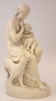 Lot 195 - Copeland parian figure group of Ino and Bacchus
