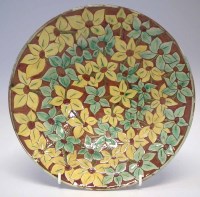 Lot 237 - Della Robbia dish   incised by Harry Fletcher and