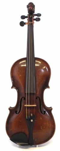 Lot 41 - German violin stamped Stainer.