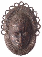 Lot 58 - Benin bronze mask.