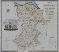 Lot 73 - C & J Greenwood Map of the North East Circuit of The Principality of Wales.