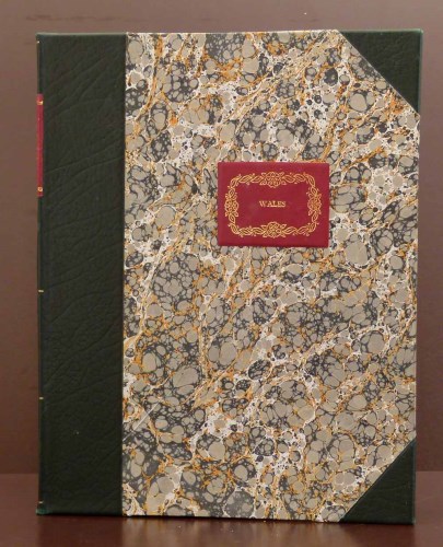 Lot 85 - Price's Description of Wales, 1764, rebound leather spine, marbled boards, map of North Wales, engravings, approximately 40 pages, 4to, 1 volume.