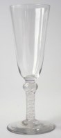 Lot 96 - 18th century opaque twist ale glass.