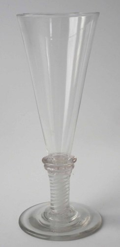 Lot 97 - 18th century opaque twist ale glass.