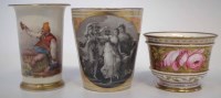 Lot 148 - Chamberlains Worcester vase circa 1800   painted