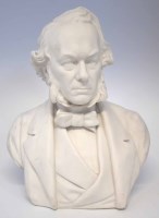 Lot 172 - Parian bust of Corden by E.W. Wyon.