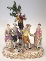 Lot 176 - Continental figure group.