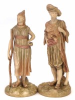 Lot 205 - Pair of Royal Worcester figures.