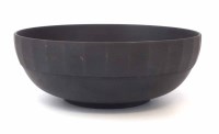 Lot 214 - Wedgwood Keith Murray black basalt bowl.