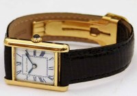 Lot 352 - Beuche-girod gold lady's wristwatch.