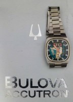 Lot 362 - Bulova wristwatch with receipt and handbook.