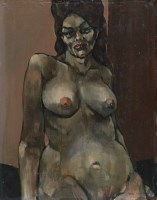 Lot 387 - William Ralph Turner, Nude, oil.