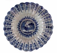 Lot 82 - Lobed Delft charger