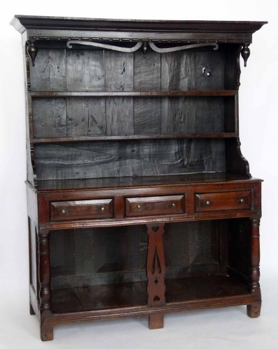 677 - Oak dresser mid 18th century,