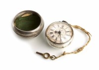 Lot 286 - Georgian silver pair case watch by Rant of London