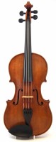 Lot 27 - Carlo Storioni violin,   labelled Carlo Storioni