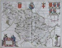 Lot 45 - Blaeu (Joan), Map of the West Riding of Yorkshire.