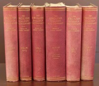 Lot 63 - Wright, J., The English Dialect Dictionary, 1904, 6 volumes, red cloth, volume 6 not bound, 4to.