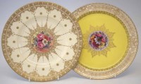 Lot 136 - Two Royal Worcester plates