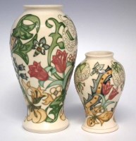 Lot 158 - Walter Moorcroft large vase and a smaller