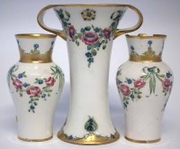 Lot 164 - MacIntyre Moorcroft garniture of vases.