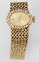 Lot 294 - Beuche-girod 9ct gold bracelet watch.