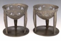 Lot 10 - Pair of Liberty 0276 pewter stands.