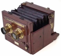 Lot 12 - Stereo Camera, labelled Spencer Photo Chemist
