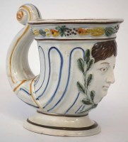 Lot 95 - Prattware mug impressed Beckett circa 1800
