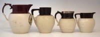 Lot 111 - Four Feldspathic stoneware jugs circa 1800