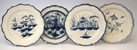 Lot 127 - Four marked or named pearlware plates circa 1780