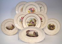 Lot 163 - Seven Wilson plates and a dish, with moulded