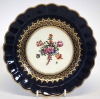 Lot 187 - Worcester plate circa 1770   painted with