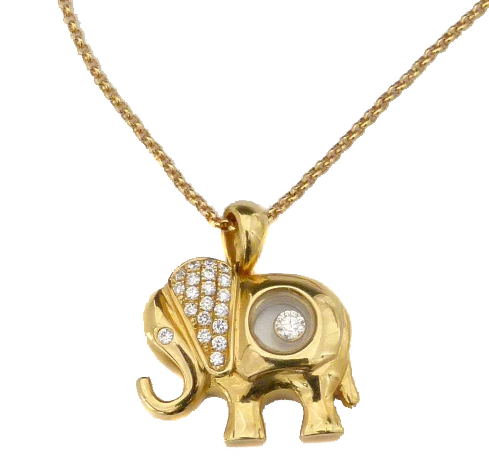 Chopard elephant pendant sale