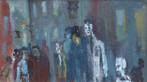 Lot 416 - William Turner, Faces that Pass in the Night, oil.