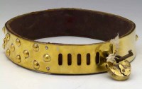 Lot 10 - Brass dog collar