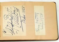 Lot 72 - Autograph album containing approximately 150 signatures mainly from the 1920's including the Aga Khan, Admiral Jellicoe, Sir Edward Grey, Field-Marsha