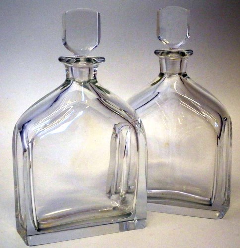 Lot 99 - Orrefors pair of decanters